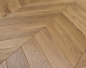 Preview: Engineered planks Chevron French herringbone 60° Oak Rustic 14 mm Plywood flooring
